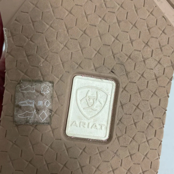 Ariat Bit Cruiser Women’s Suede Loafer Horse Bit Hardware Size 6.5 B Red - Picture 10 of 11